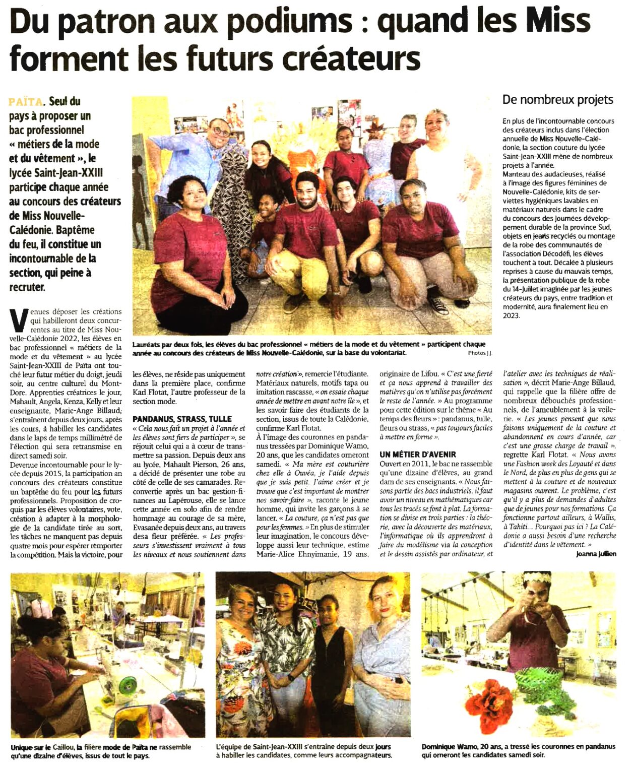 Article de presse